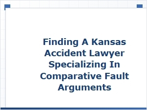 Expert Comparative Fault Defense with Kansas Accident Lawyers